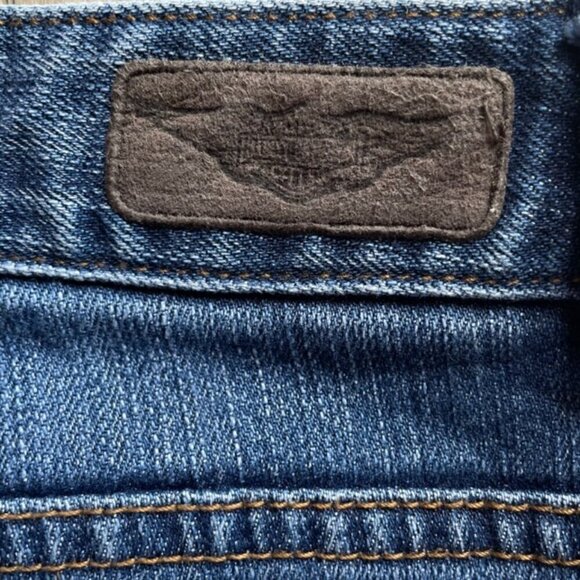 HARLEY-DAVIDSON Y2K Bootcut Jeans - Size 10 Long - Picture 8 of 13